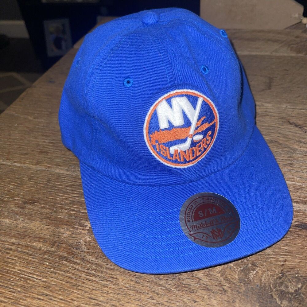 NY New York Islanders Mitchell & Ness Hat Vintage Flex SM/MED Baseball Cap Hocke